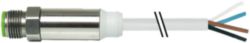 M12 Steel male 0° A-cod. with cable PVC 4x0.34 gy UL/CSA 1m