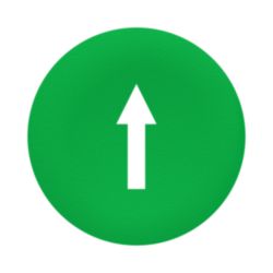 KAPJE GROEN MET MARKERING PIJL