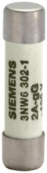 SENTRON, cylindrical fuse, 8 x 32 mm, 20 A, gG, Un AC: 400 V