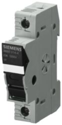 SENTRON, cylindrical fuse holder, 10x38 mm, 1-pole, In: 30 A, Ue DC: 1000 V