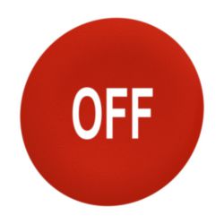KUN.VERZ.DRUKKN.KAPJE ROOD ''OFF''