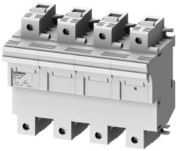 SENTRON, cylindrical fuse holder, 22 x 58 mm, 3P+N, In: 100 A, Un AC: 690 V