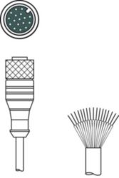 Aansluitkabel KD U-M12-HA-P1-030