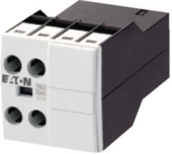 Auxiliary contact module, 2 pole, Ith= 16 A, 1 N/O, 1 NC, Front fixing, Screw terminals, DILA, DILM7 - DILM38