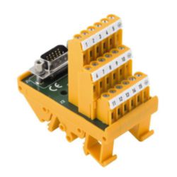 Interface module with terminal, connector, High-density SUB-D plug-in