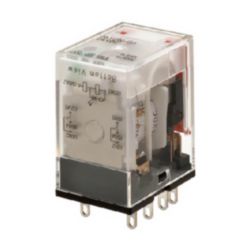 Relay, plug-in, 8-pin, DPDT, 7 A, mechanical & LED indicators, 24 VDC