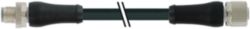 M12 Power male 0° / female 0° L-cod. PUR 5x1.5 bk UL/CSA+drag ch. 3.1m
