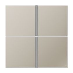 KNX tastafd. edelstaal 4-v. compl.