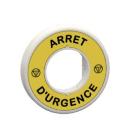 VERL,RING ARRET U, 24VACDC ROOD/WIT