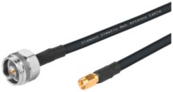 IWLAN 1x N-Connect/1x RSMA Male/Male flexible connection cable, railwa