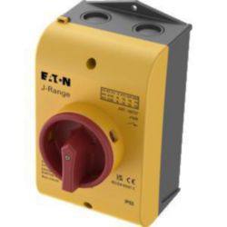 Main switch, 16 A, surface mounting, 3 pole, Emergency switching off function, Lockable in the 0 (Off) position, with push-through cable entry diaphra