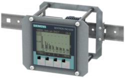 SENTRON 7KM PAC4200 power monitoring device, front mounting, 500/289 V, 5 A, 22-65 V DC, Modbus TCP, incl. DIN-rail adapter