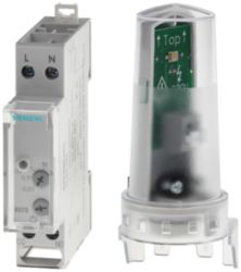 Twilight switch with light sensor 230 V, 50/60 Hz, 1 MW, 100 kilolux, IP30