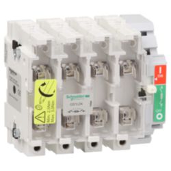 TeSys GS - switch-disconnector fuse - 4 P - 160 A - DIN 0