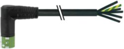 MQ15 female 270° with cable PUR 6x2.5 bk UL/CSA+drag ch. 2m