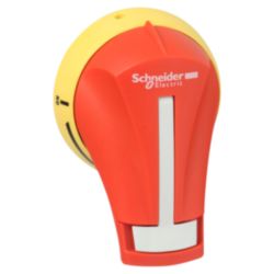 Draaibediening - Direct/Voorkant - Rood/Geel - Accessoires TeSys GS 32