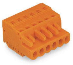 1-draads female steker CAGE CLAMP® 2,5 mm² oranje