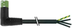 MQ15 female 90° with cable PUR 4x1.5 bk UL/CSA+drag chain 3m