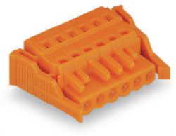 1-draads female steker CAGE CLAMP® 2,5 mm² oranje