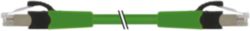 RJ45 male 0° / RJ45 male 0° shielded FRNC/LS0H 4x2xAWG26 gn UL 90m