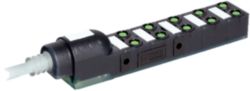 EXACT8, 10XM8, 4 POLE MOULDED CABLE 5.0m PUR/PVC 20x0,34+2x0,75