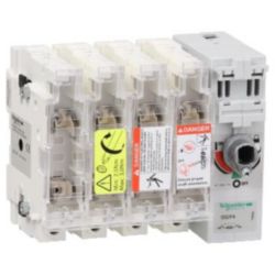 TeSys GS - Zekeringlastscheider - 3P+N(4M) - 50A - NFC 14x51mm