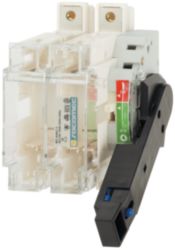 Fuse combination switch body 2P 400A, knife-edge size 2 Direct operati