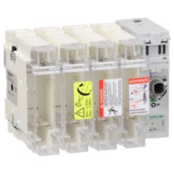 TeSys GS - Zekeringlastscheider - 3P+N(4M) - 100A - NFC 22x58mm