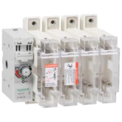 TeSys GS - Zekeringlastscheider - 3P+N(4M) - 125A - NFC 22x58mm