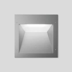 Plafond- en wandinbouwarmatuur, voor binnen- en buiten, Zilver 3000 K