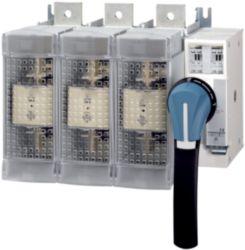 Fuse combination switch body 2P 630A for knife-edge fuse size 3. NF an