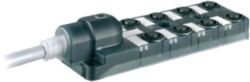 EXACT12, 8XM12, 4 POLE MOULDED CABLE 5.0m PUR 8x0.5+3x1.0, UL/CSA