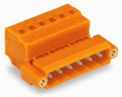 1-draads male steker CAGE CLAMP® 2,5 mm² oranje