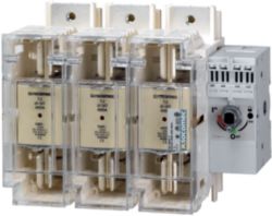 Fuse combination switch body 3P 400A for knife-edge fuse size 2. NF an