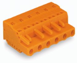 1-draads female steker CAGE CLAMP® 2,5 mm² oranje