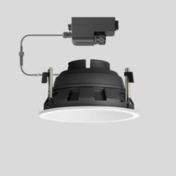 Plafondinbouw-diepstraler RGBW, voor binnen- en buiten, Wit