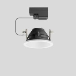 Plafondinbouw-diepstraler RGBW, voor binnen- en buiten, Wit