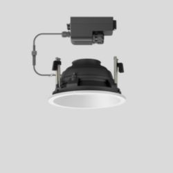 Plafondinbouw-diepstraler RGBW, voor binnen- en buiten, Wit