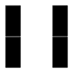 KNX tastafd.compl. 2-v. LS zwart