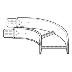 Bochtstuk RVS316 B600 H150 90gr