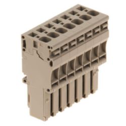 Plug (terminal), Tension-clamp connection, 4 mm², 800 V, 32 A, Number