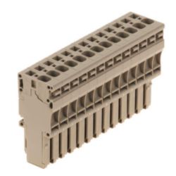 Plug (terminal), Tension-clamp connection, 4 mm², 800 V, 32 A, Number