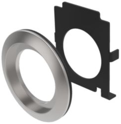 Adapter 30.5mm to 22 mm, metal, shiny, with gasket