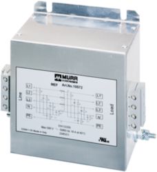 MEF EMC-FILTER 3-PHASE 1-STAGE WITH NEUTRAL I:36A U:4x500 VAC