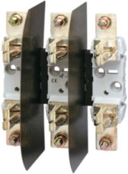 Fuse base 3P 630A for fuse size 3. DIN-rail mounted