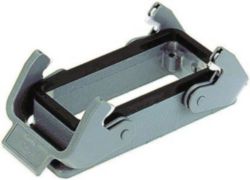 Bulkhead mounted housing, Size: 16 B, Low construction, Double