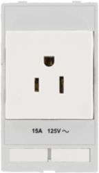MODLINK MSDD SOCKET INSERT USA NEMA 5-15 125VAC/15A screw connection