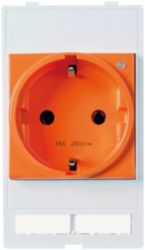 MODLINK MSDD SOCKET INSERT GERMANY 250VAC/16A orange