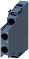 Auxiliary switch lateral, 2 NC, current paths: 1 NC, 1 NC for motor co