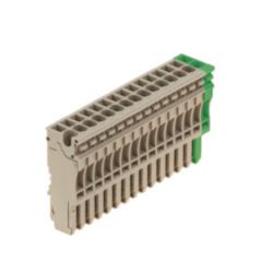 Plug (terminal), Plug-in connection, 2.5 mm², 500 V, 24 A, Number of p